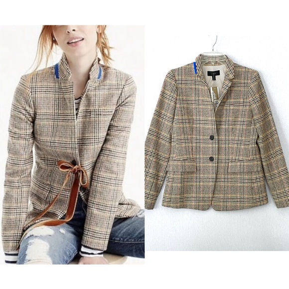 J. Crew Jackets & Blazers - J. Crew Plaid Regent Wool Blazer
